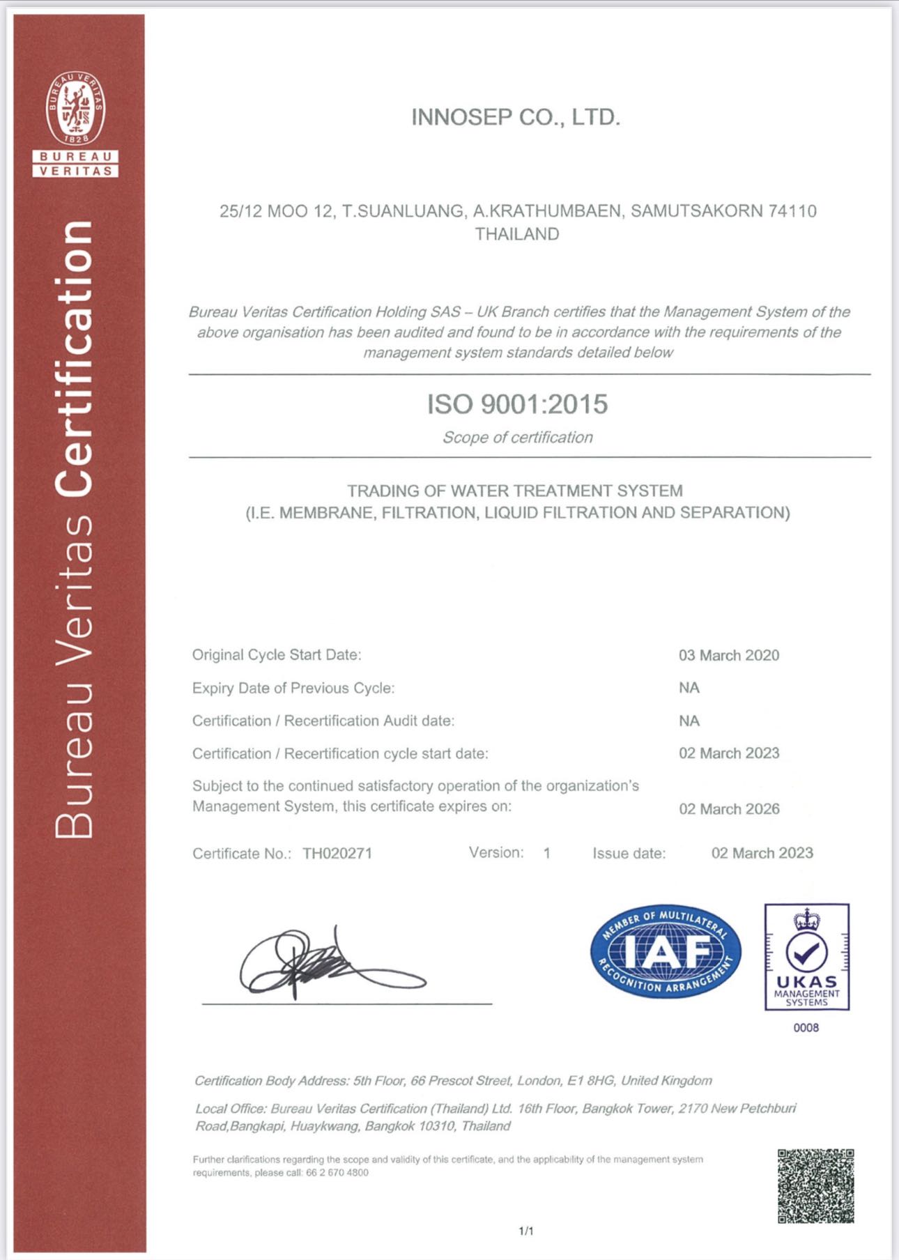 ISO 9001 Certification Renewal 